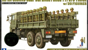 JGSDF TYPE 73 TRUCK WITH 20 FIGURES 1/72 - Aoshima