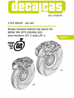 AP Racing brakes for BMW M4 GT3 1/24 - Decalcas
