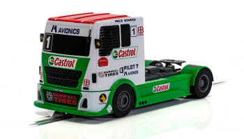 Autíčko Super Resistant SCALEXTRIC C4156 - Racing Truck - Red & Green & White (1:32)
