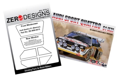 Audi Quattro S1 1985 Monte Carlo Rally Window Painting Masks (Beemax) - Zero Paints