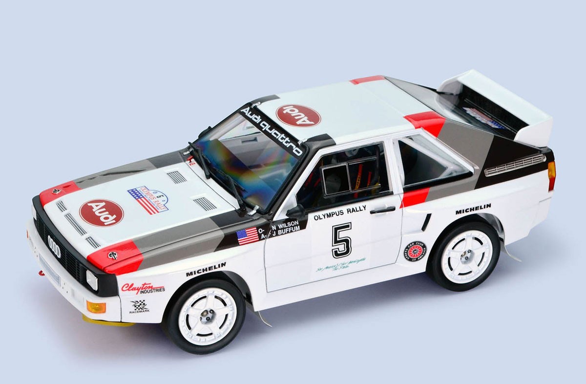 Audi Quattro Sport S1 '86 Olympus Rally 1/24 NuNu Models Carmodel
