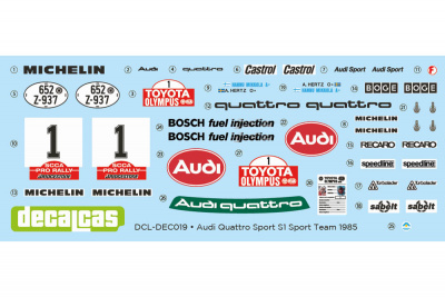Audi Quattro Sport S1 Audi Sport Team  - Decalcas