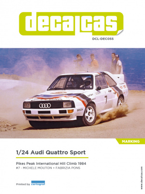 Audi Quattro Sport Team - Pikes Peak 1984 1/24 - Decalcas