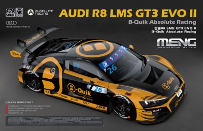 Audi R8 LMS GT3 EVO II B-Quik Absolute Racing 1/24 - Meng Model