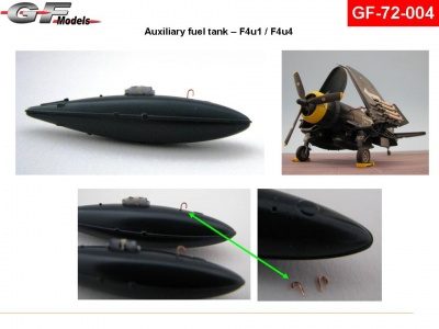 Auxiliary fuel tank F4U-1 1/72 - GF Models