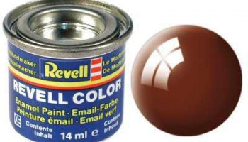 Barva Revell emailová -  80 leská blátivě hnědá (mud brown gloss) – Revell