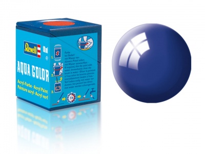 Barva Revell akrylová - 36151: leská ultramarínová modrá (ultramarine-blue gloss) – kopie
