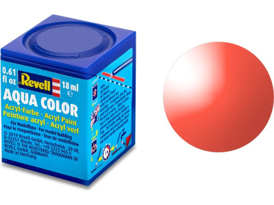 Barva Revell akrylová - transparentní červená (red clear) – Revell