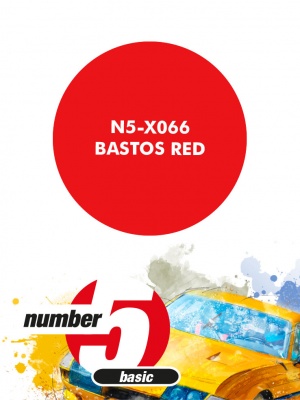 Bastos Red  Paint for airbrush 30ml - Number Five