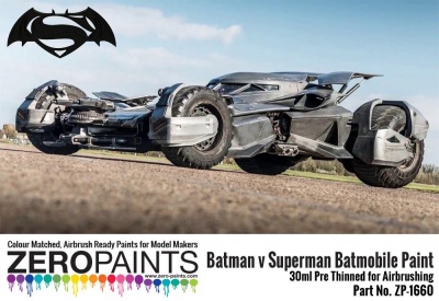 Batman v Superman Batmobile Metallic Grey Paint - 30ml - Zero Paints