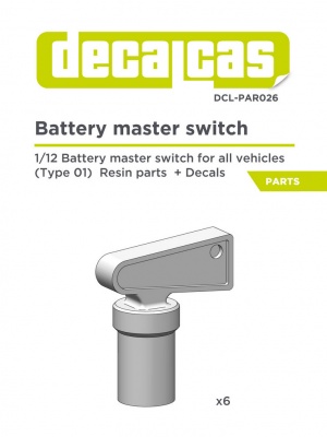 Battery master switch 1/12 - Decalcas