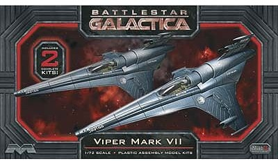 Battlestar Galactica: Colonial Viper Mk VII Fighter (2) 1/72 - Moebius Models