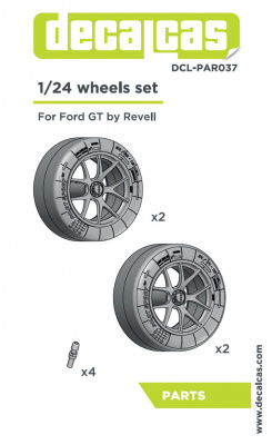 BBS Rims and tyres for Ford GT 1/24 - Decalcas