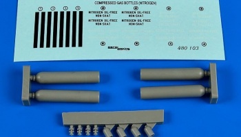 1/48 Compressed gas bottles - nitrogen