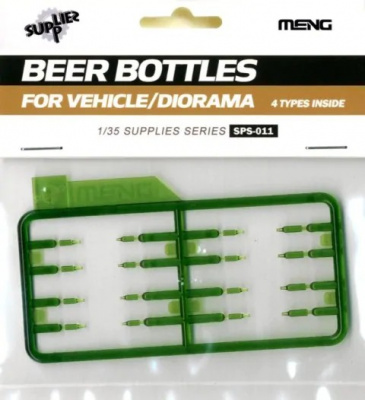 Beer Bottles for Vehicle/Diorama 4 Types - Meng