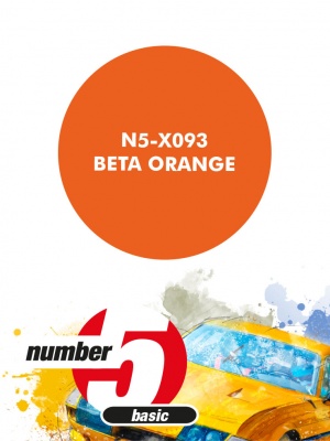 Beta Orange Paint for airbrush 30ml - Number Five