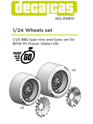 BMW M1 BBS 1/24 - Decalcas