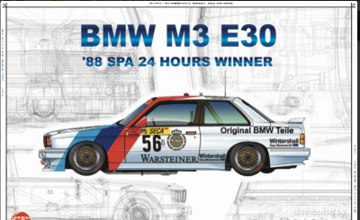 BMW M3 E30 '88 Spa 24 Hours Winner 1/24 - Nunu