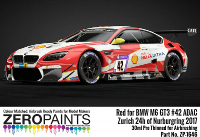 BMW M6 GT3 42 Zurich 24h Of Nurburgring 2017 Red Paint 30ml - Zero Paints
