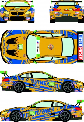 BMW M6 GTD #96 Turner Motorsport 12h of Sebring 2019 1/24 - Racing Decals 43