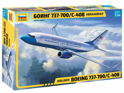 Boeing 737-700/C-40B (1:144) Model Kit 7027 - Zvezda