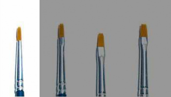 Brush Synthetic Flat - SINGLE PACK - plochý syntetický štětec (velikost 00) - Italeri