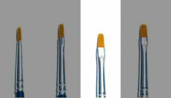 Brush Synthetic Flat - SINGLE PACK - plochý syntetický štětec (velikost 1) - Italeri