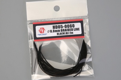 Braided line Black 0,8mm-2m - Hobby Design