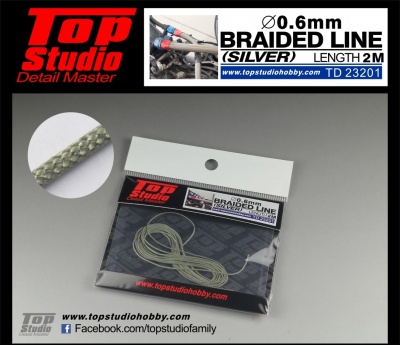 Braided Line Silver 0,6mm - Top Studio