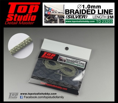 Braided Line Silver 1,0mm - Top Studio