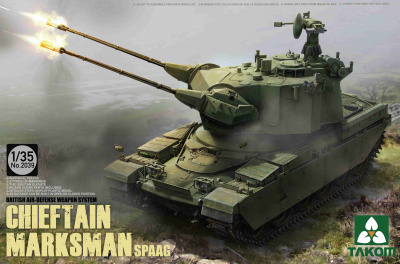 British Air-Defense Weapon System Chieftain Marksman SPAAG 1:35 - Takom