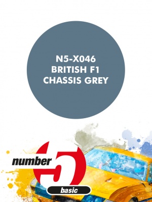 British F1 Chassis Grey Paint for airbrush 30ml - Number Five