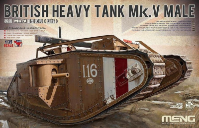 BRITISH HEAVY TANK Mk.V MALE 1/35 - Meng