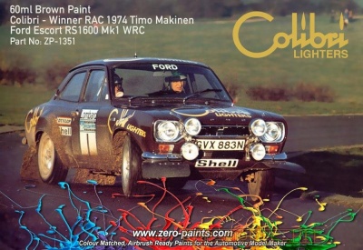 Brown Paint for Ford Escort MKI RS1600 (Colibri Lighters) 60ml - Zero Paints
