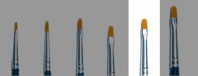 Brush Synthetic Flat - SINGLE PACK 52225 - plochý syntetický štětec (velikost 2) - Italeri