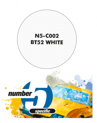 BT52 White  Paint for Airbrush 30 ml - Number 5