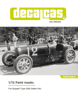 Bugatti Type 35B 1/12 Paint masks - Decalcas