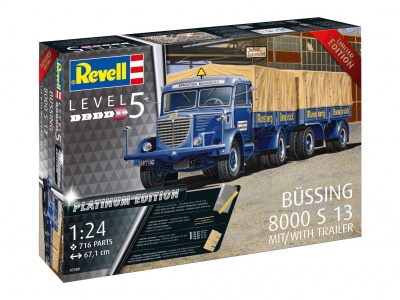 Büssing 8000 S 13 with Trailer "Platinum Edition" (1:24) - Revell