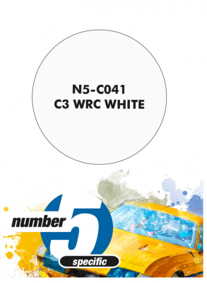C3 WRC White  Paint for Airbrush 30 ml - Number 5