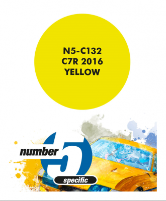 C7R 2016 Yellow  Paint for Airbrush 30 ml - Number 5