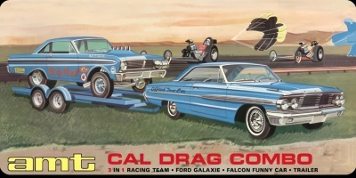 Cal Drag Combo 3 in 1 Racing Team 1:25 - AMT