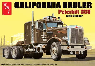 California Hauler Peterbilt 359 with Sleeper 1/25 - AMT