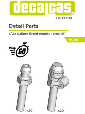 Caliper bleed nipples - Type 01 1/20 - Decalcas