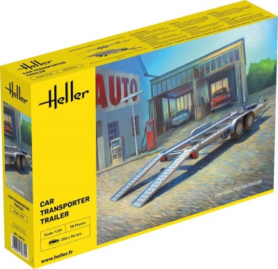 Car Transporter Trailer 1/24 - Heller