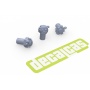 Castle nut with split pin 1,125mm, 1,25mm, 1,3mm, 1,5mm, 1,70mm - Decalcas