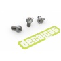 Castle nut with split pin 1,125mm, 1,25mm, 1,3mm, 1,5mm, 1,70mm - Decalcas