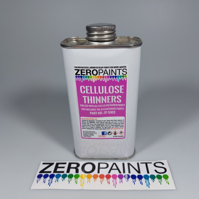 Cellulose Thinners 250ml - Zero Paints