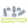 Central hex nut and axle hub for BBS rims - type 1 1/24 - Decalcas