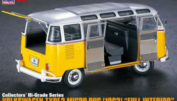 Collectors' Hi-Grade Series Volkswagen Type 2 Micro Bus (1963) "Full Interior" 1/24 - Hasegawa