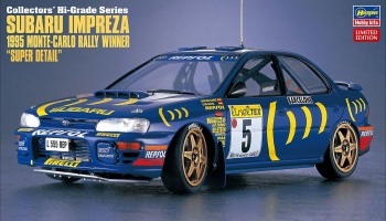 SUBARU IMPREZA 1995 MONTE-CARLO RALLY WINNER “SUPER DETAIL” 1/24 - Hasegawa